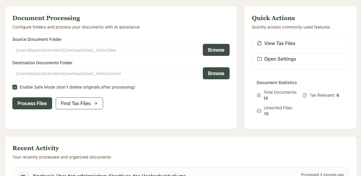Document processing in action